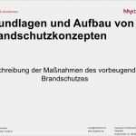 Vorlage Brandschutzkonzept Einzigartig Grundlagen Und Aufbau Von Brandschutzkonzepten