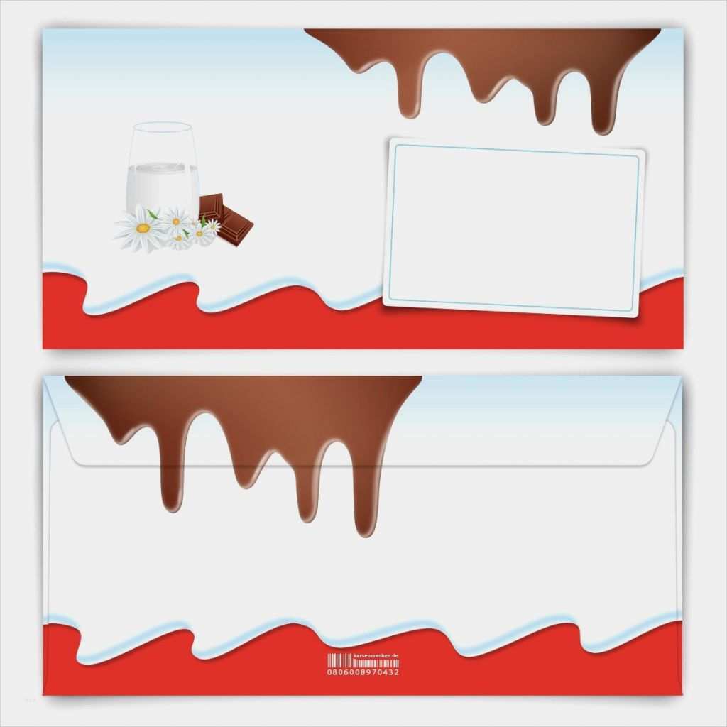 Vorlage Briefumschlag Bedrucken Luxus Lecker Schoki