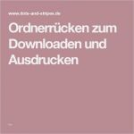 Vorlage Briefumschlag Bedrucken Neu ordnerrücken Zum Downloaden Und Ausdrucken