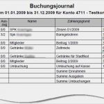 Vorlage Buchführung Luxus Datei Bf Listebuchungsjournal – Jverein