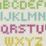 Vorlage Buchstaben Nähen Erstaunlich Stickmuster Stickdatei Kreuzstich Abc 50mm Schrift