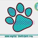 Vorlage Buchstaben Nähen Süß Vorlage Für Pfötchen Applikation Fussabdruck Katze