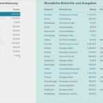 Vorlage Budget Erstaunlich Monatliches Haushaltsbud
