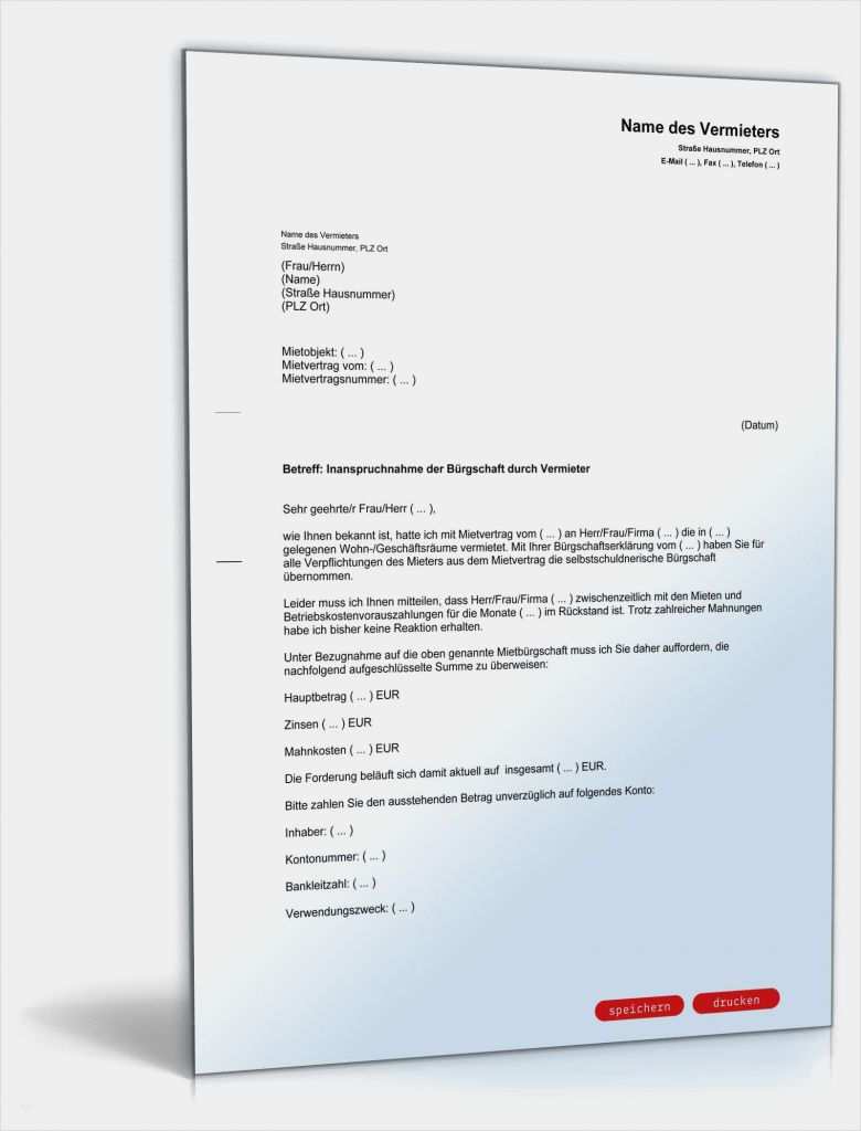 Vorlage Bürgschaft Eltern Angenehm Inanspruchnahme Bürgschaft