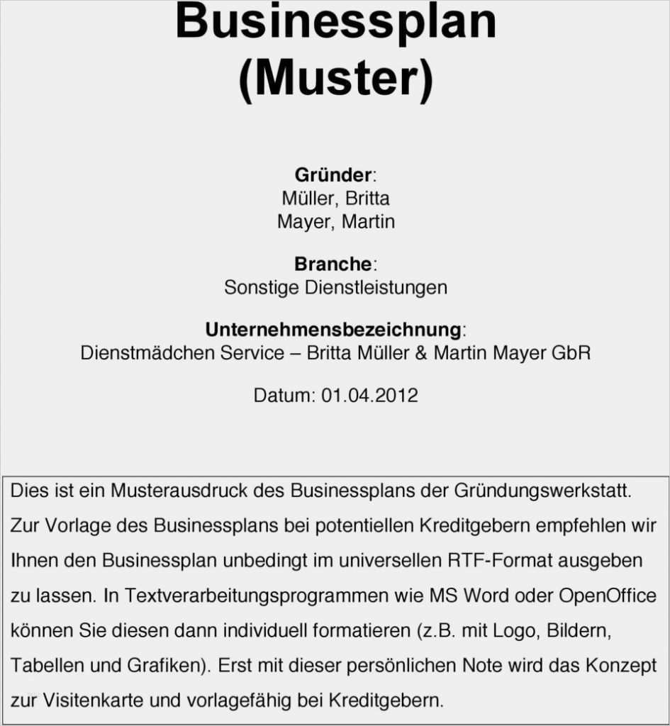 Vorlage Businessplan Ihk Luxus Muster Businessplan
