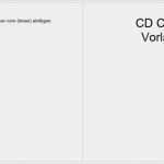 Vorlage Cd Hülle Wunderbar Cd Cover Vorlagen Für Word Und Corel Draw –