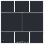 Vorlage Collage Genial Schwarze Fotorahmen Collage Vorlage