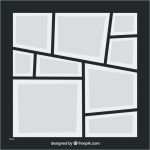 Vorlage Collage Hübsch Schwarze Fotorahmen Collage Vorlage