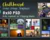 Vorlage Collage Photoshop Cool 8x10 Chalkboard Collage Template Pack 15 Psd