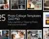 Vorlage Collage Photoshop Einzigartig 12 X 12 Foto Collage Vorlagen Pack 25 Psd Vorlagen Shop