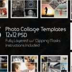 Vorlage Collage Photoshop Einzigartig 12 X 12 Foto Collage Vorlagen Pack 25 Psd Vorlagen Shop