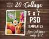 Vorlage Collage Photoshop Elegant Mega Pack Fotocollage Hochzeit Foto Album Psd Vorlage