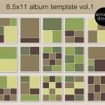 Vorlage Collage Photoshop Schön 8 5x11 Album Template Collage Template Book