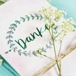 Vorlage Dankeskarte Großartig Dankeskarte Mit Kranz Für Hochzeiten Oder andere Anlässe