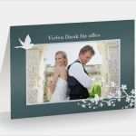Vorlage Dankeskarte Hochzeit Elegant Klappkarten Set Klassik