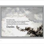 Vorlage Dankeskarte Schön Wir Danken Allen Sich In Der Trauer Mit Uns Verbunde