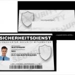 Vorlage Dienstausweis Kostenlos Bewundernswert Securityausweis