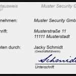 Vorlage Dienstausweis Kostenlos Cool Der Perfekte Dienstausweis Für Sicherheits Nste