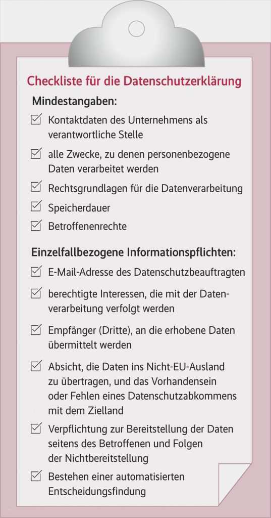 Vorlage Dsgvo Verein Fabelhaft Die Datenschutzerklärung – Handlungsbedarf Für Unternehmen