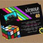 Vorlage Einladung 80er Party Großartig Ähnliche Artikel Wie Einladung Zur 80er Jahre Party Auf Etsy