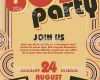 Vorlage Einladung 80er Party Großartig Stil Der 80er Jahrepartyeinladung Designvorlage Stock