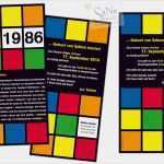 Vorlage Einladung 80er Party Süß Einladungskarte Zum Geburtstag Im Retro Stil Der 80er