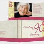 Vorlage Einladung 90 Geburtstag Luxus Einladung Zum Geburtstag Hibiskus 90 Foto