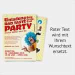 Vorlage Einladung Bad Taste Party Elegant Bad Taste Einladungskarten Mit Eigenem Text
