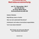 Vorlage Einladung Betriebsversammlung Schön Einladung Mitarbeiterversammlung Muster Luxus