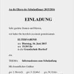 Vorlage Einladung Elternabend Kita Angenehm Einladung Zum Gemeinsamen Elternabend Grundschule Herdorf