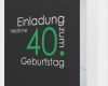 Vorlage Einladung Geburtstag 40 Fabelhaft 40 Geburtstag Einladung Vorlage