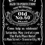 Vorlage Einladung Jack Daniels Einzigartig Whiskey Birthday Invitation 1st Bday Ideas