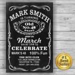 Vorlage Einladung Jack Daniels Elegant Jack Daniels Him Her Birthday Card Invitation Label