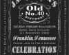 Vorlage Einladung Jack Daniels Hübsch 40th Birthday Jack Daniels Whiskey Label Invitation