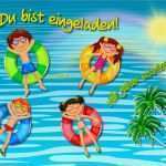 Vorlage Einladung Kindergeburtstag Schwimmbad Elegant Einladung Kindergeburtstag Im Hallenbad Bad forstenrieder