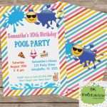 Vorlage Einladung Kindergeburtstag Schwimmbad Genial Einladung Delfin Kindergeburtstag