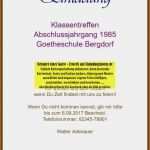 Vorlage Einladung Klassentreffen Kostenlos Erstaunlich Einladung Zum Klassentreffen