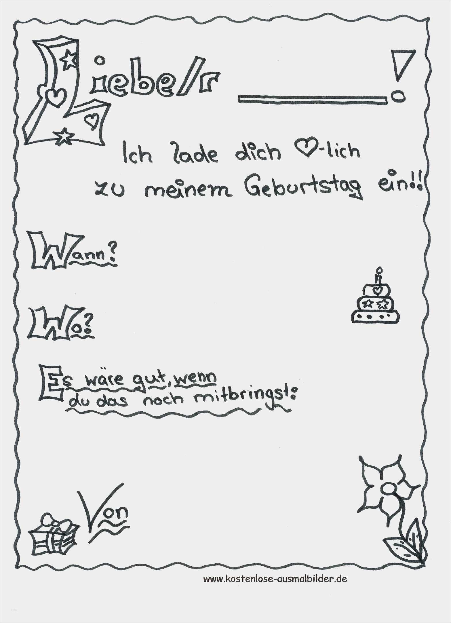 Vorlage Einladung Kostenlos Elegant Geburtstagseinladung Vorlage Kostenlos