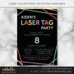 Vorlage Einladung Lasertag Elegant Lasertag Einladung Vorlage