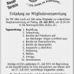 Vorlage Einladung Mitgliederversammlung Verein Beste Frisch Jahreshauptversammlung Verein Einladung Fur Verein