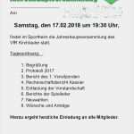 Vorlage Einladung Mitgliederversammlung Verein Großartig Frisch Jahreshauptversammlung Verein Einladung Fur Verein