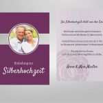 Vorlage Einladung Silberhochzeit Einzigartig Silberhochzeit Einladungskarten