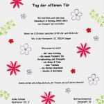 Vorlage Einladung Tag Der Offenen Tür Erstaunlich Einladung – Tag Der Offenen Tür