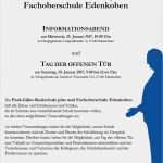 Vorlage Einladung Tag Der Offenen Tür Inspiration Einladung Infoabend Und Tag Der Offenen Tür – Paul Gillet