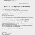 Vorlage Einladung Vereinsjubiläum Erstaunlich events