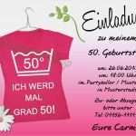 Vorlage Einladung Zum 40 Geburtstag Schön Einladung Geburtstag 50