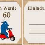 Vorlage Einladung Zum 60 Geburtstag Süß 60 Geburtstag Einladung