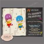 Vorlage Einladung Zum Kindergeburtstag Angenehm Einladung Kindergeburtstag Klettern Vorlage ⋆ Geburtstag