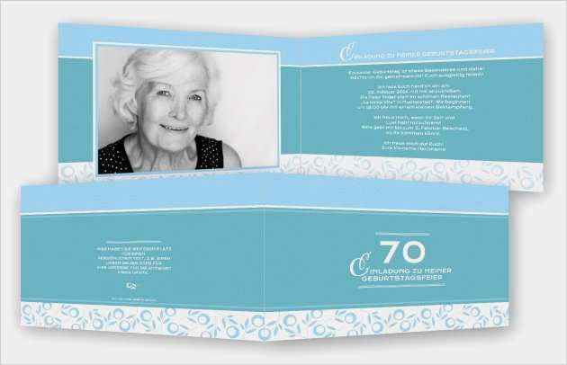 Vorlage Einladungskarte Word Hübsch Einladungskarte 70 Geburtstag Vorlage