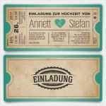 Vorlage Eintrittskarte Luxus Einladungskarten Zur Hochzeit Als Eintrittskarte Vintage